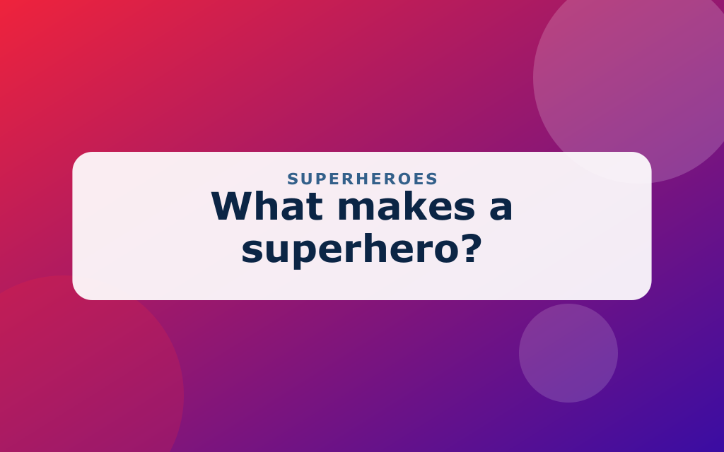 Cartoon superhero with a cape and mask flying over a city